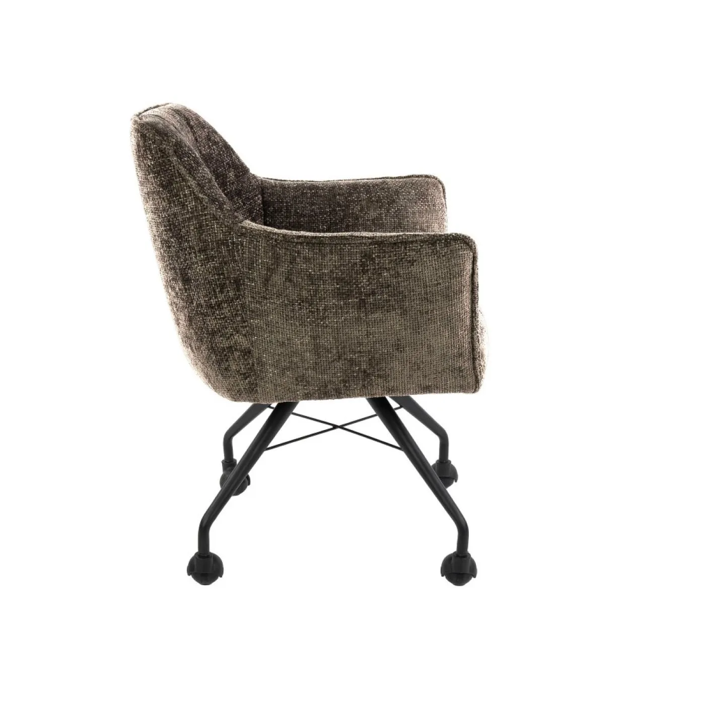 2er Set Stuhl Joli | mit Rollen | Hoven taupe