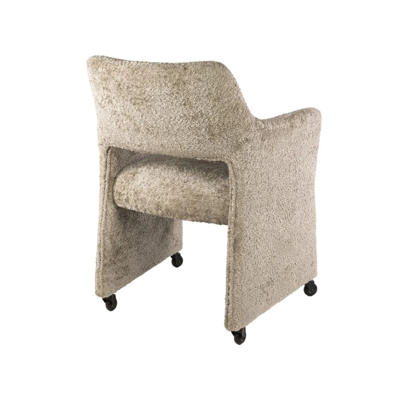 2er Set Stuhl Palio | mit Rollen | Alura sand