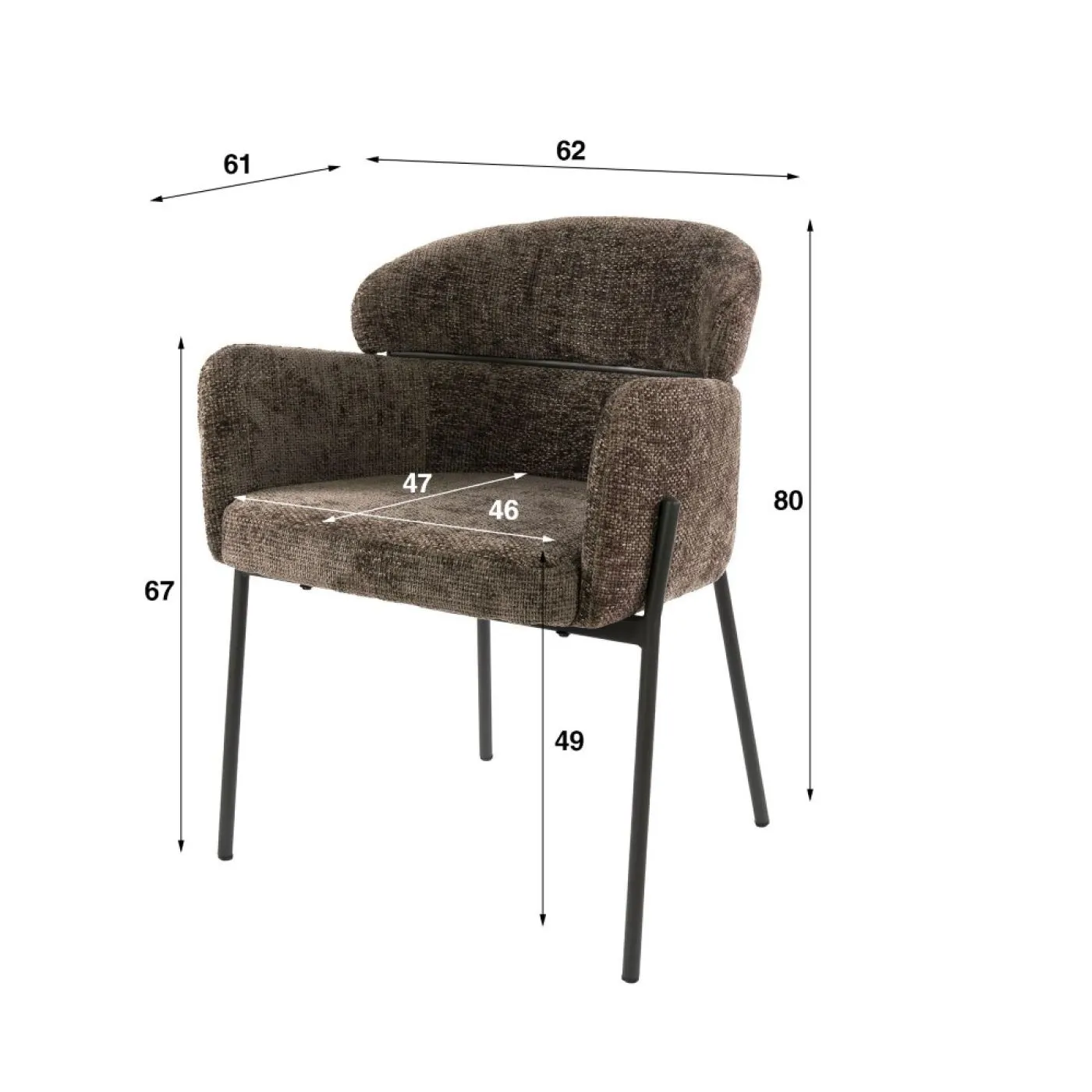 2er Set Stuhl Setka | Hoven taupe