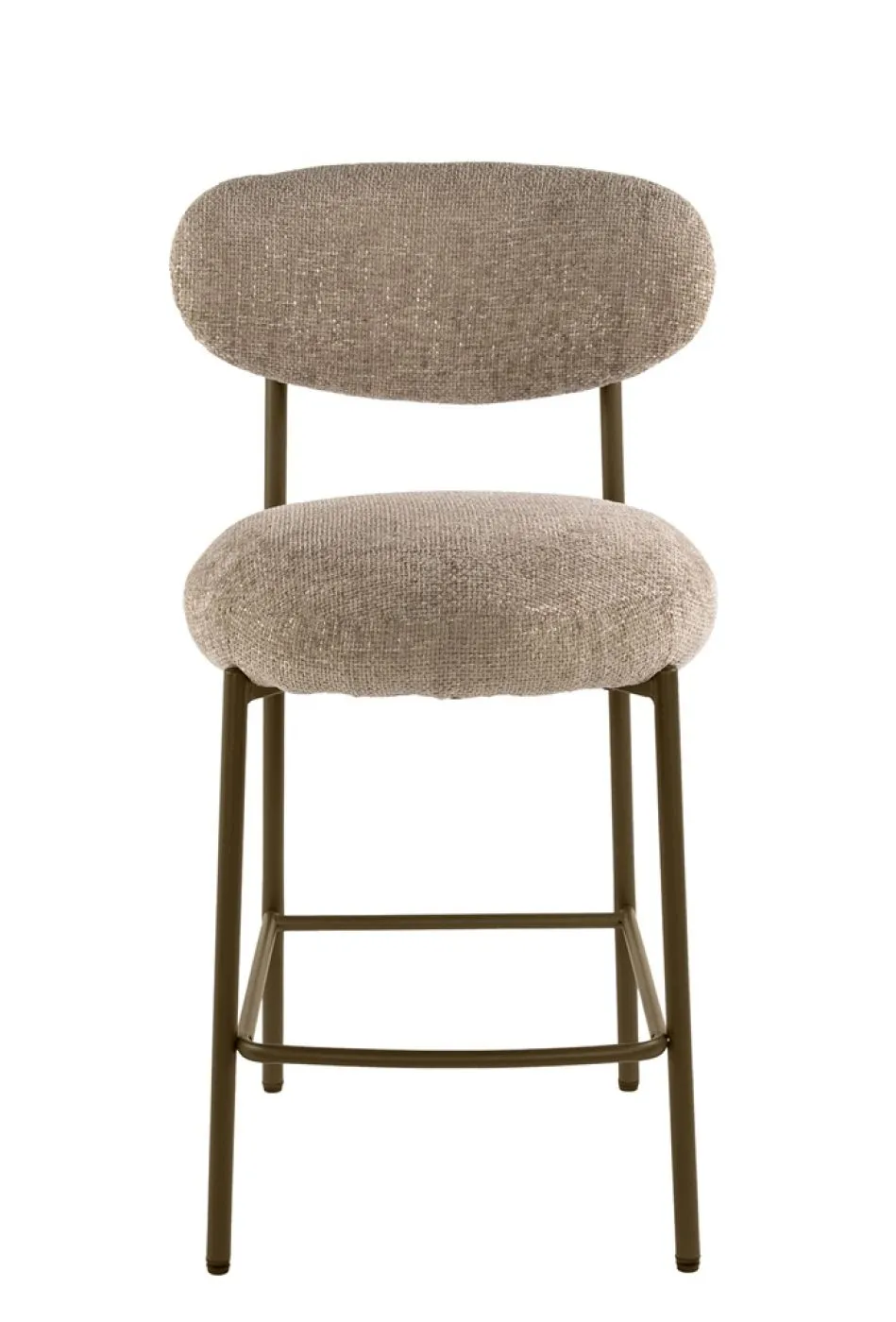 2er Set Barhocker Elysia | Cargo Stoff / Strukturgewebe | sand-braun