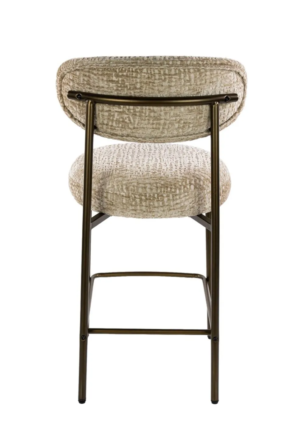 2er Set Barhocker Elysia | Monti Stoff / Strukturgewebe | sand-braun
