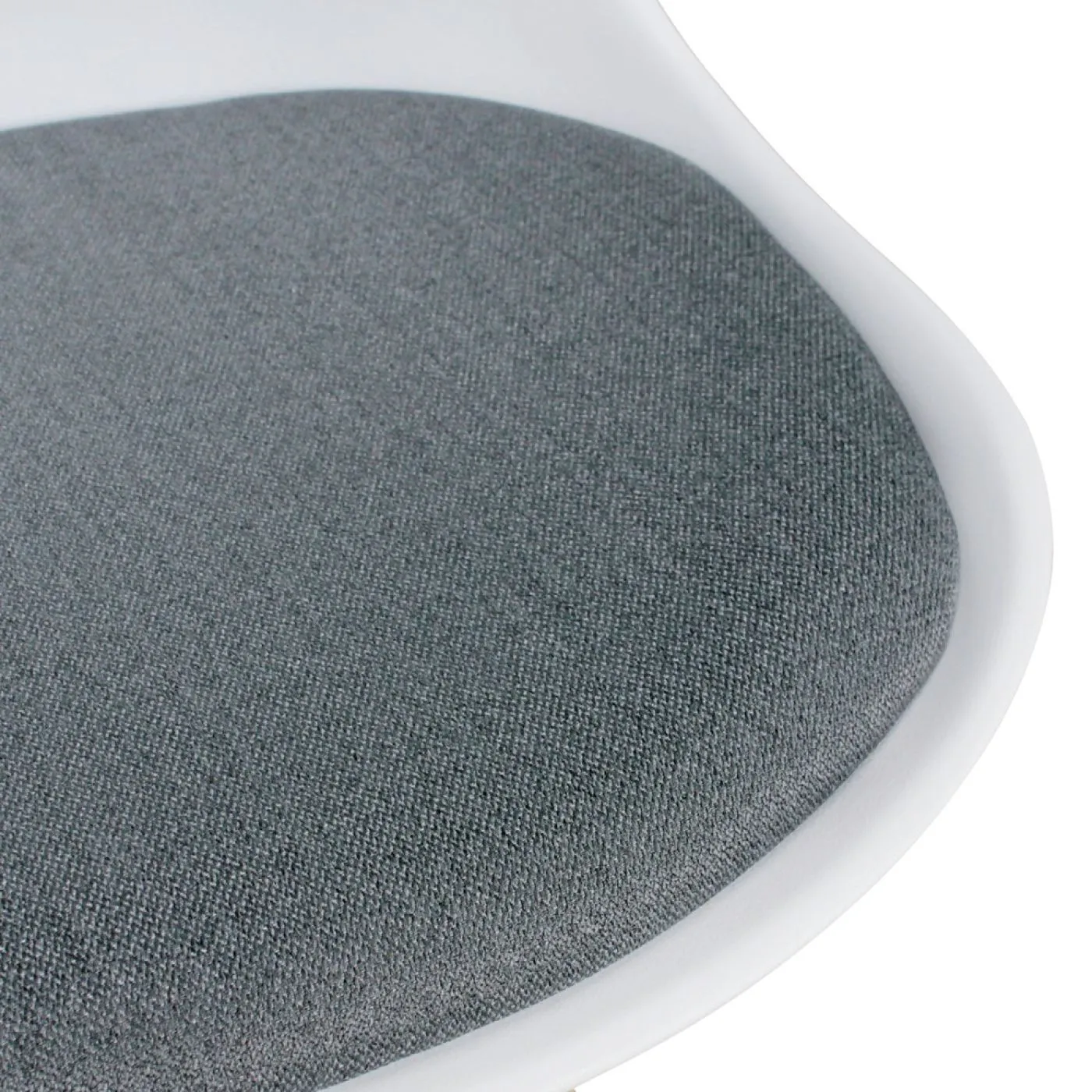 2er Set Esszimmerstuhl LIMA | in Stoffbezug | weiß / grau