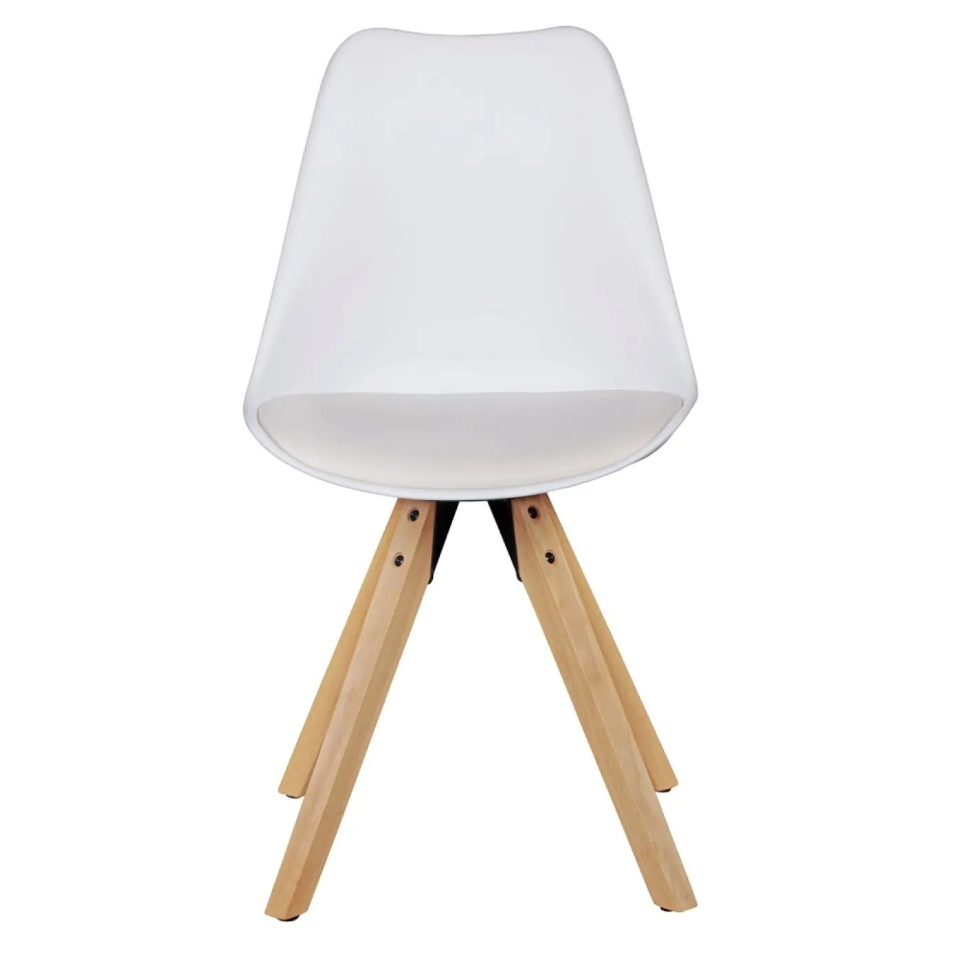 2er Set Esszimmerstuhl LIMA | Kunstleder | weiß