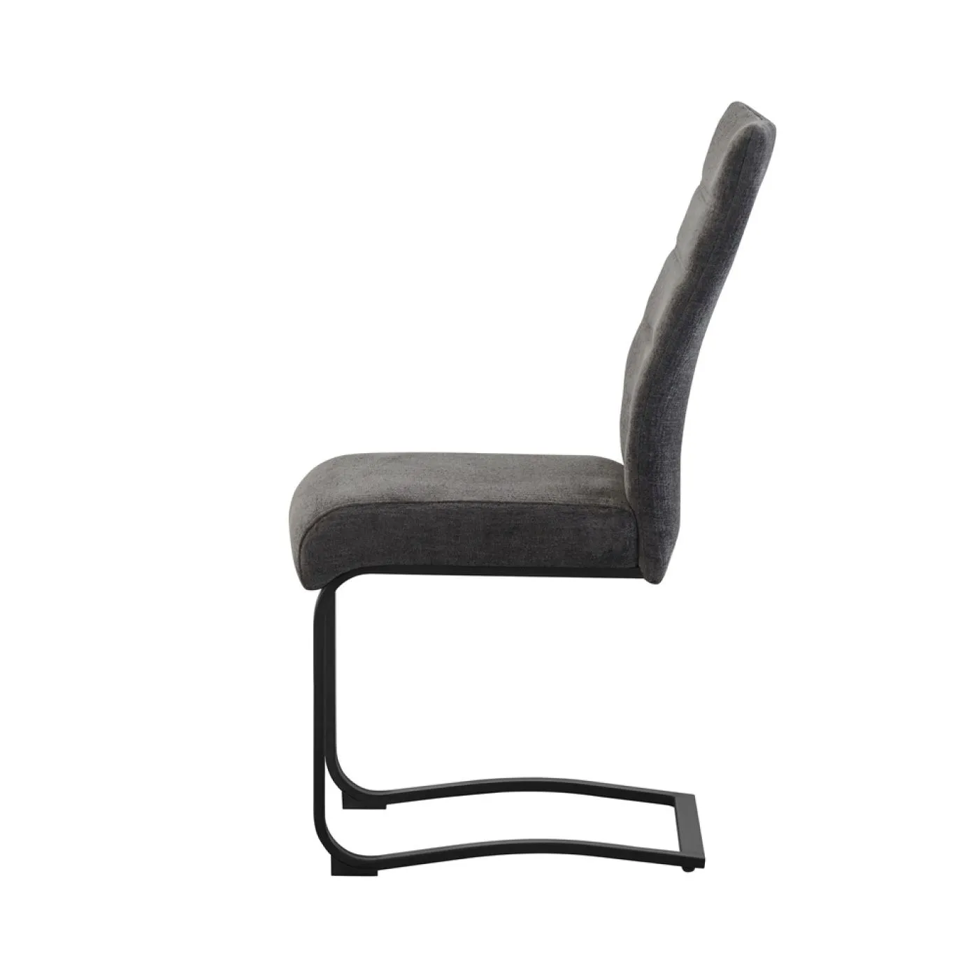 2er Set Freischwinger Leni | Strukturstoff | anthrazit