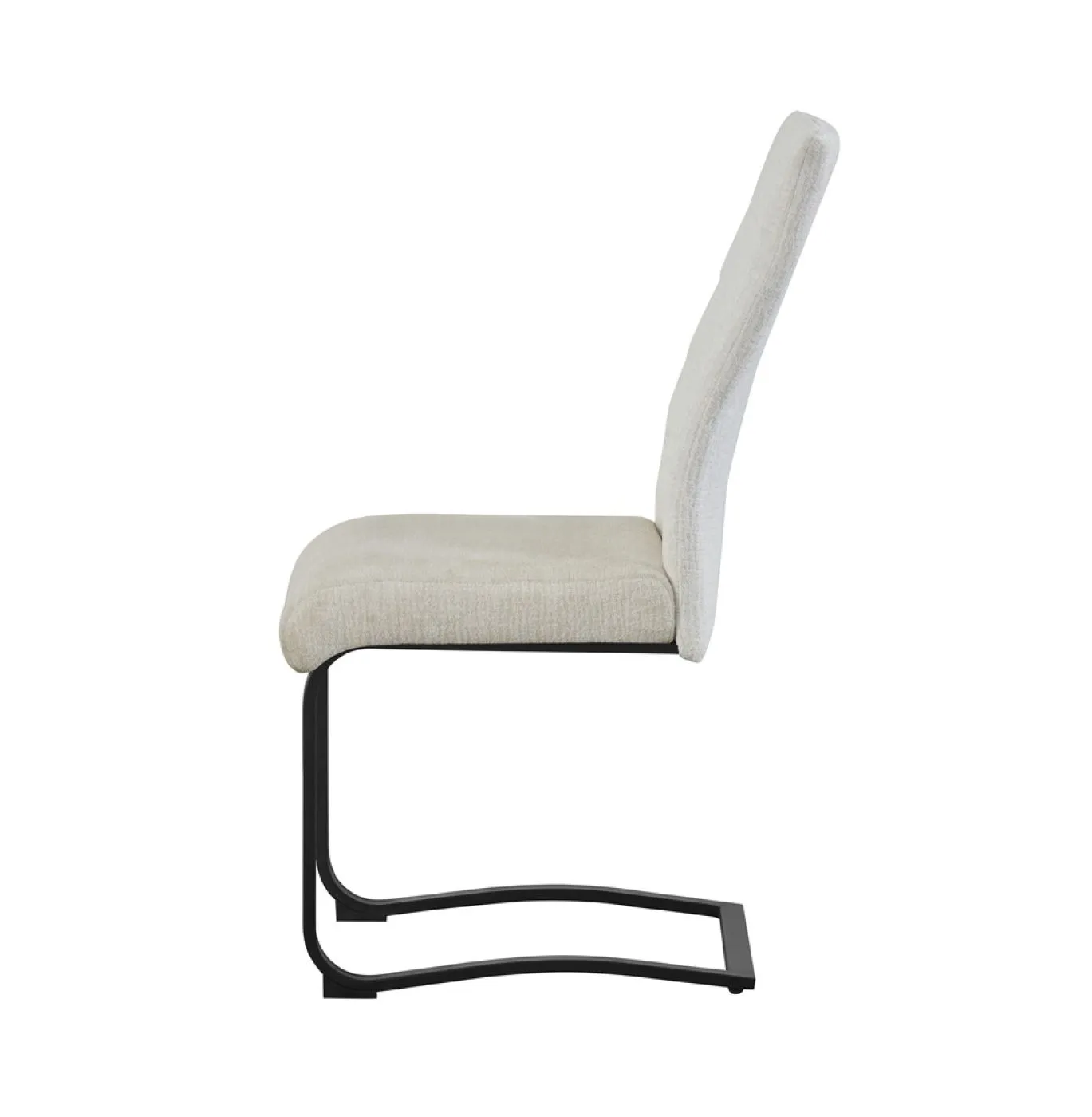 2er Set Freischwinger Leni | Strukturstoff | creme