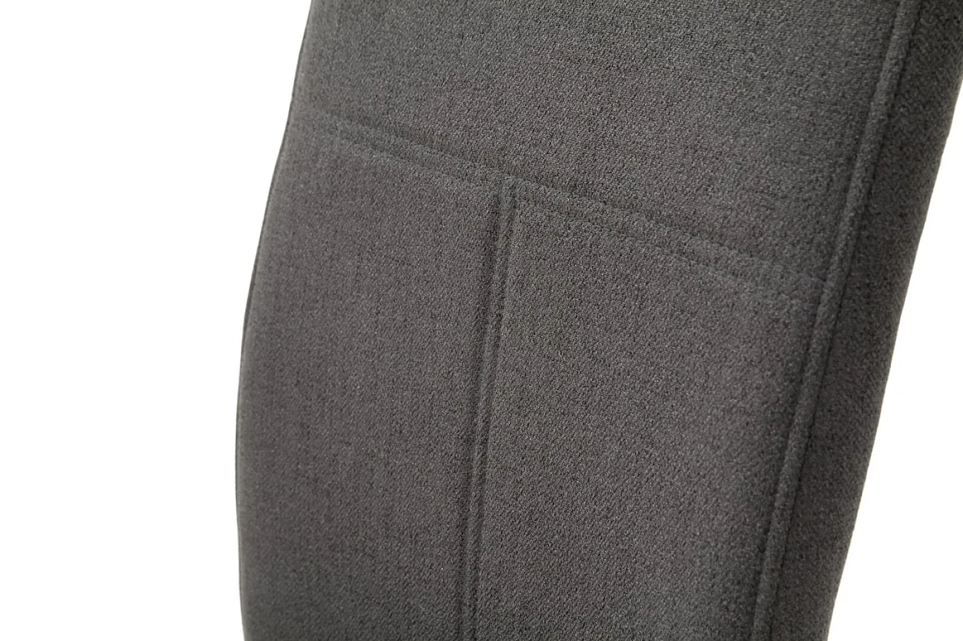 2er Set Freischwinger Stuhl Foshan | mit feinem Webstoff | anthrazit