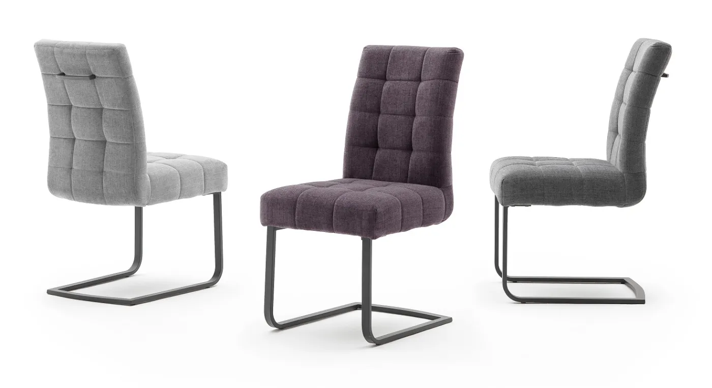 2er Set Freischwinger Stuhl Salta | merlot