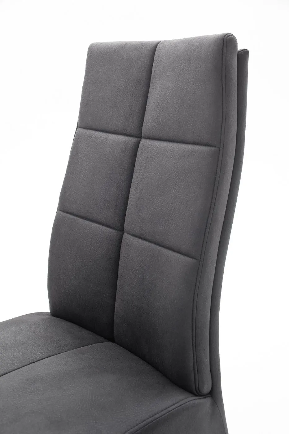 2er Set Freischwinger Stuhl Salva | Microfaserbezug | grau