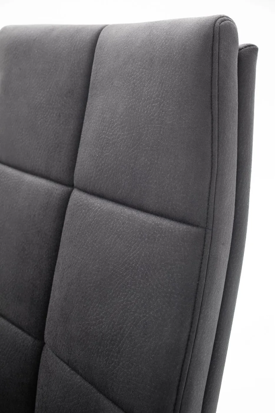 2er Set Freischwinger Stuhl Salva | Microfaserbezug | grau