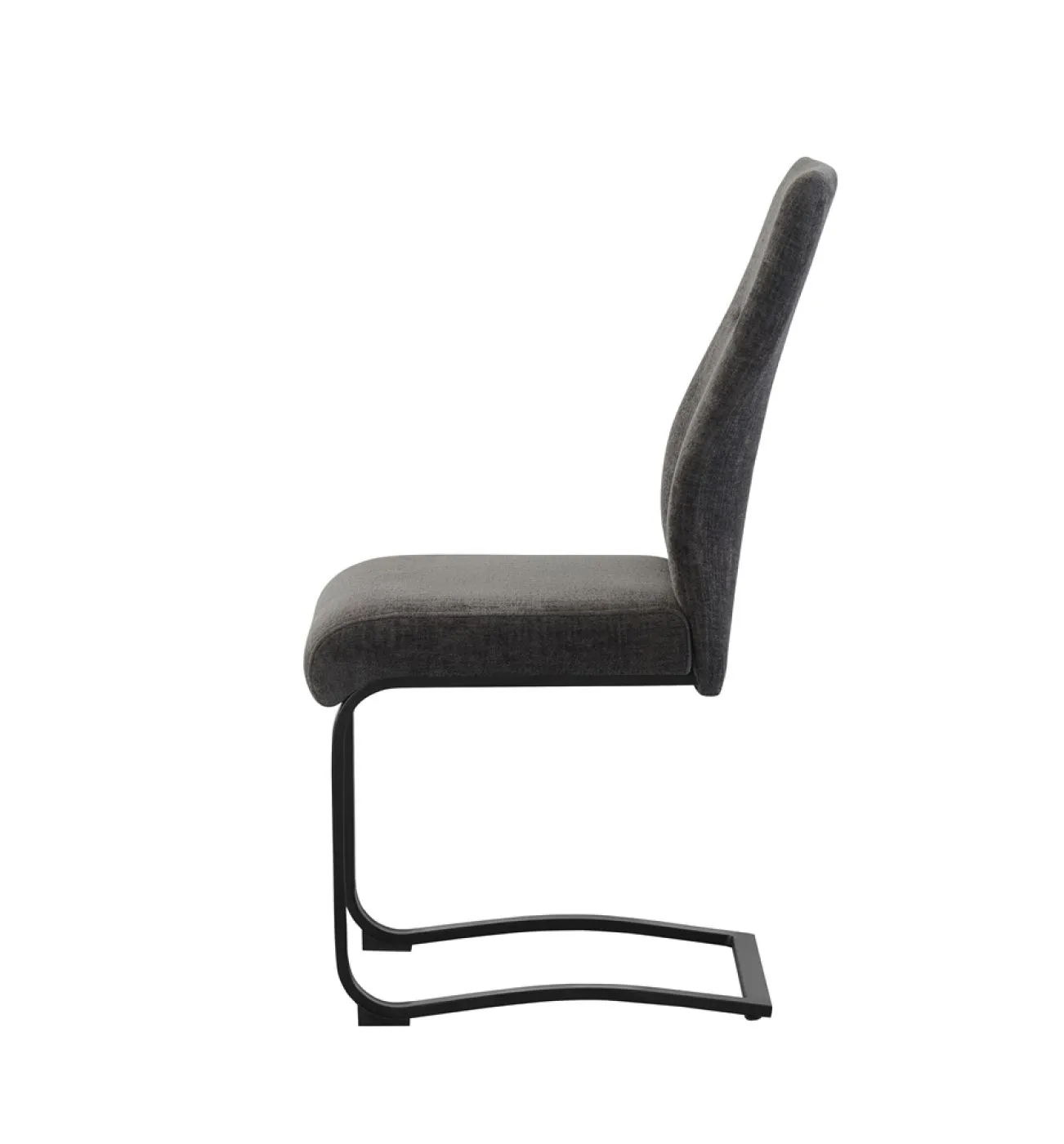 2er Set Freischwinger Tina | Strukturstoff | anthrazit