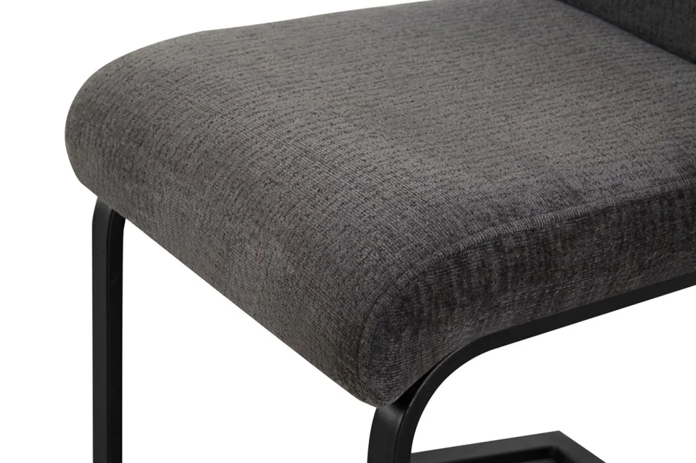 2er Set Freischwinger Tina | Strukturstoff | anthrazit