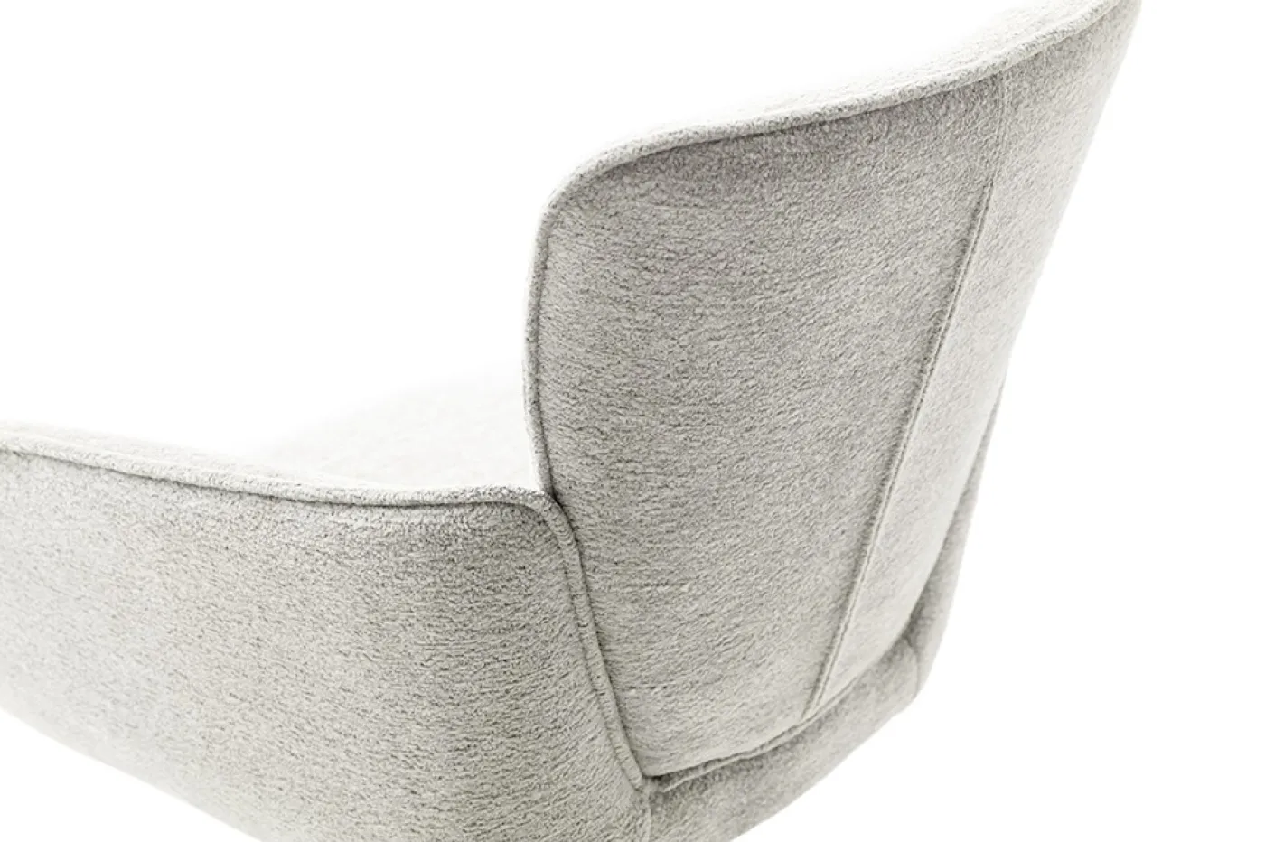 2er Set Stuhl Amber mit Armlehnen | Edelstahl | drehbar | hellgrau