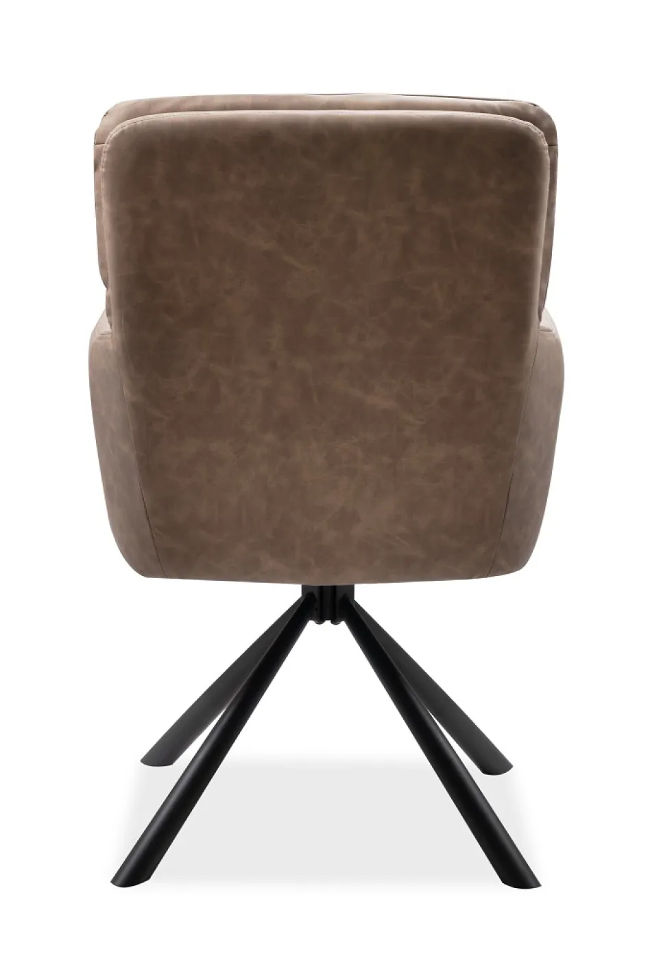 2er Set Stuhl Bobby mit Armlehnen | drehbar | braun