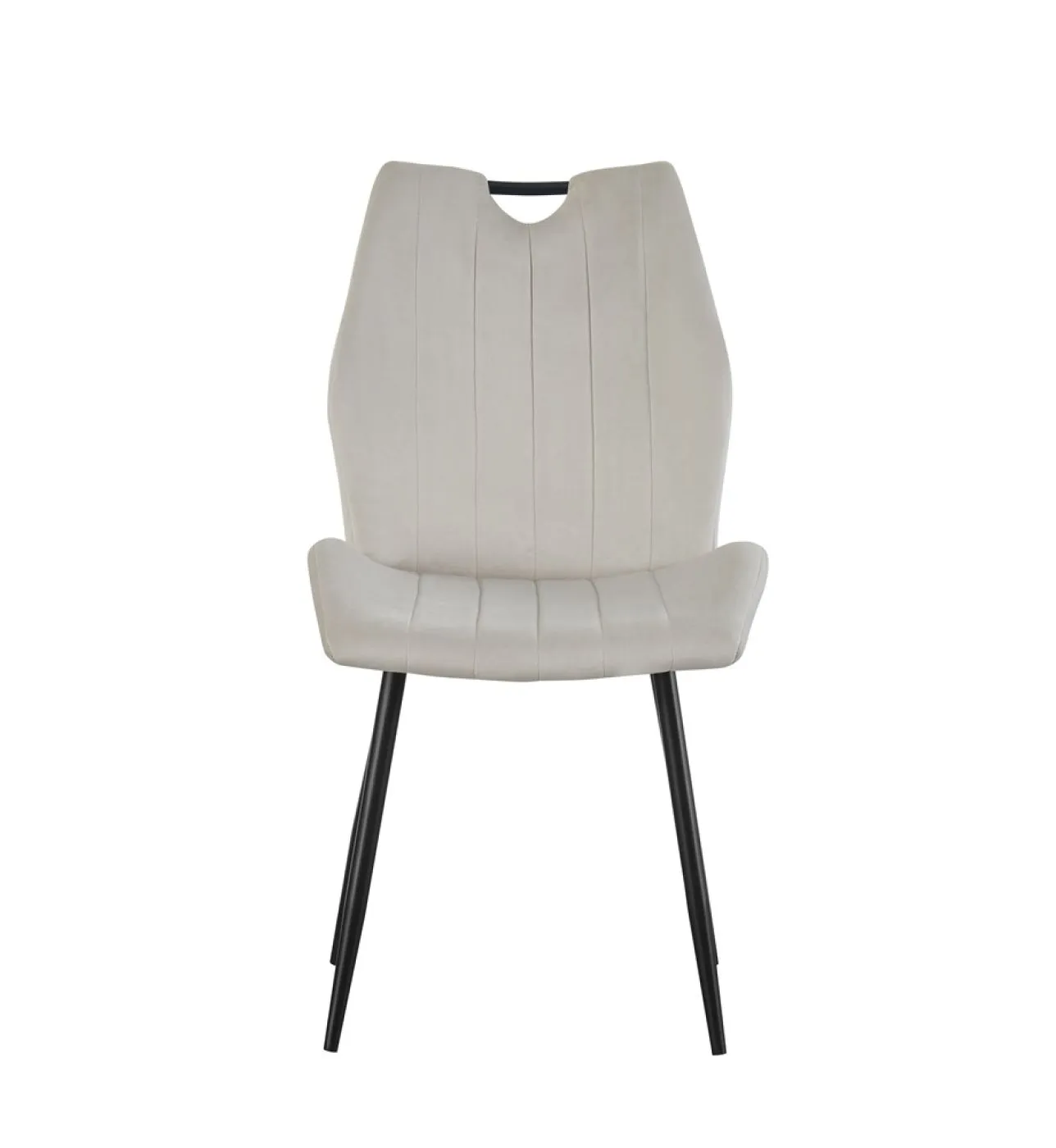 2er Set Stuhl Christin | Samtbezug | creme