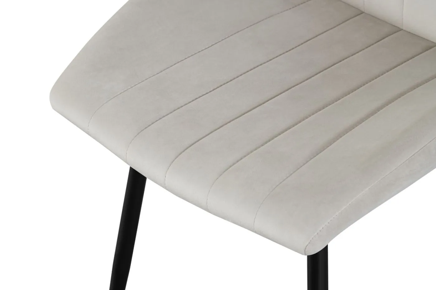 2er Set Stuhl Christin | Samtbezug | creme