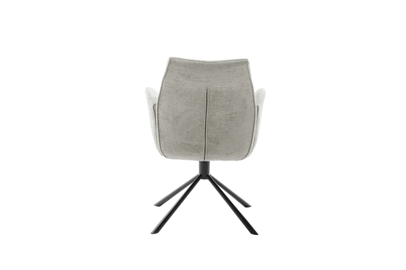 2er Set Stuhl Diveria mit Armlehnen | drehbar | taupe / sandfarben