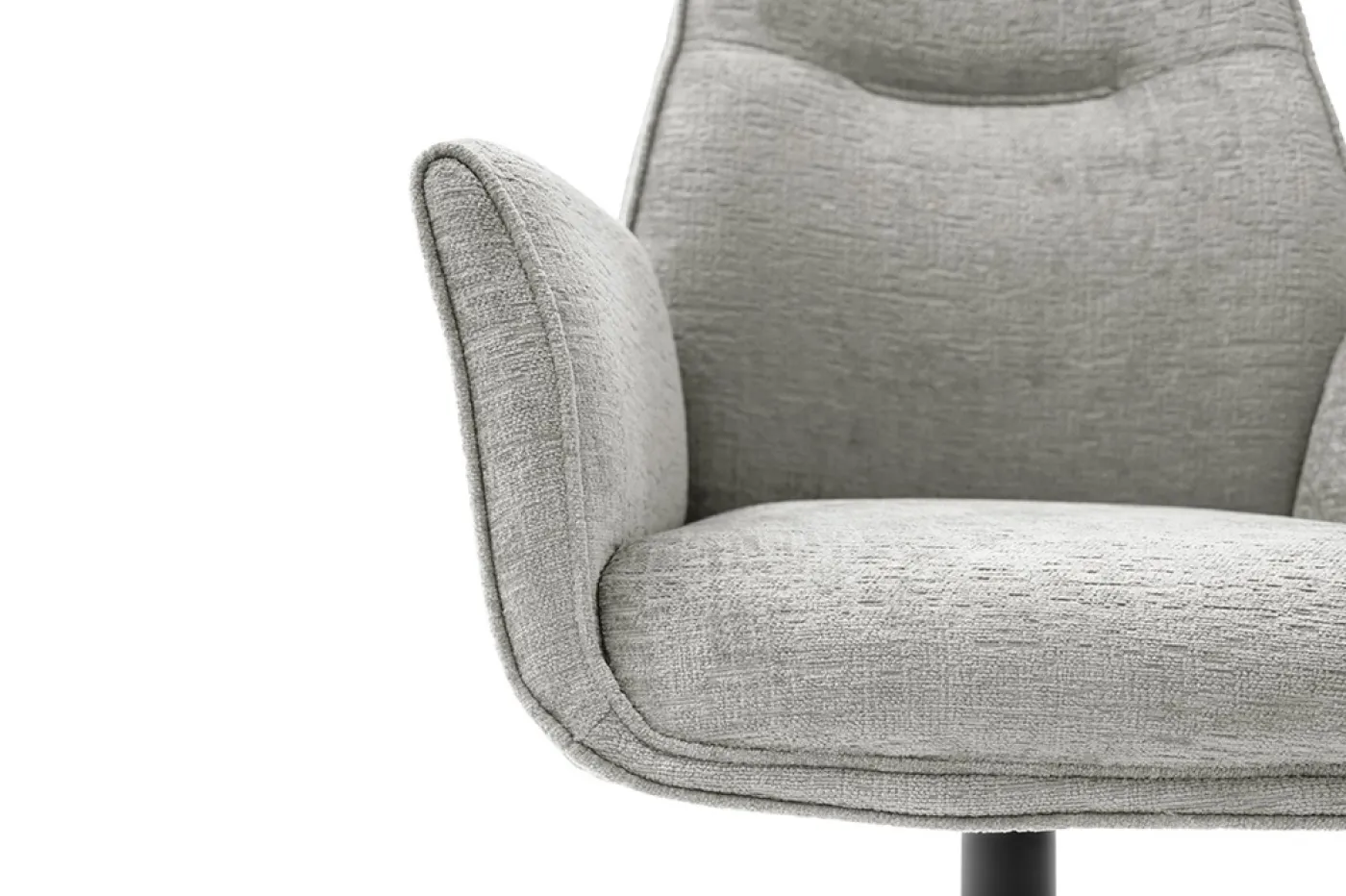 2er Set Stuhl Diveria mit Armlehnen | drehbar | taupe / sandfarben