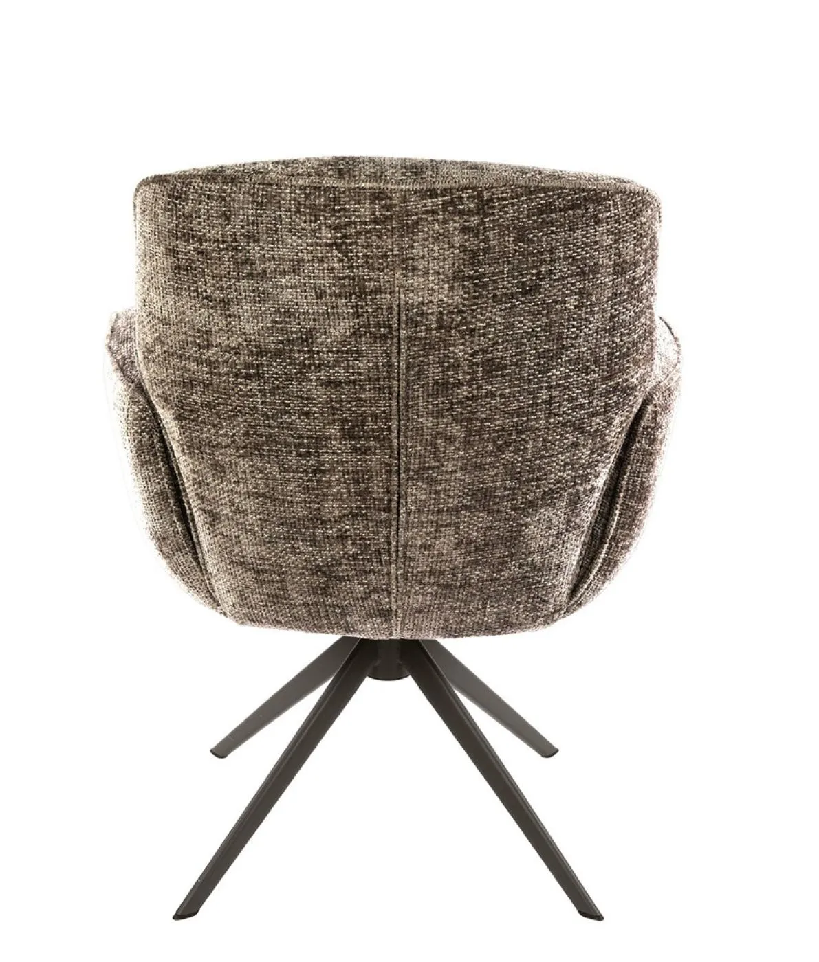 2er Set Stuhl Duba | drehbar | Hoven-Stoff | champagne-braun