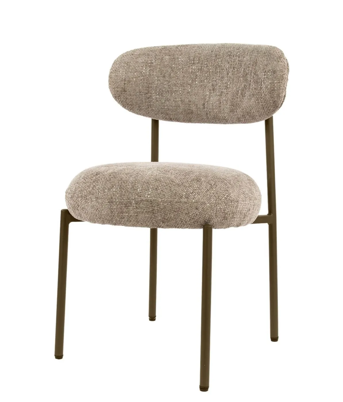2er Set Stuhl Elysia | Cargo Stoff / Strukturgewebe | sand-braun