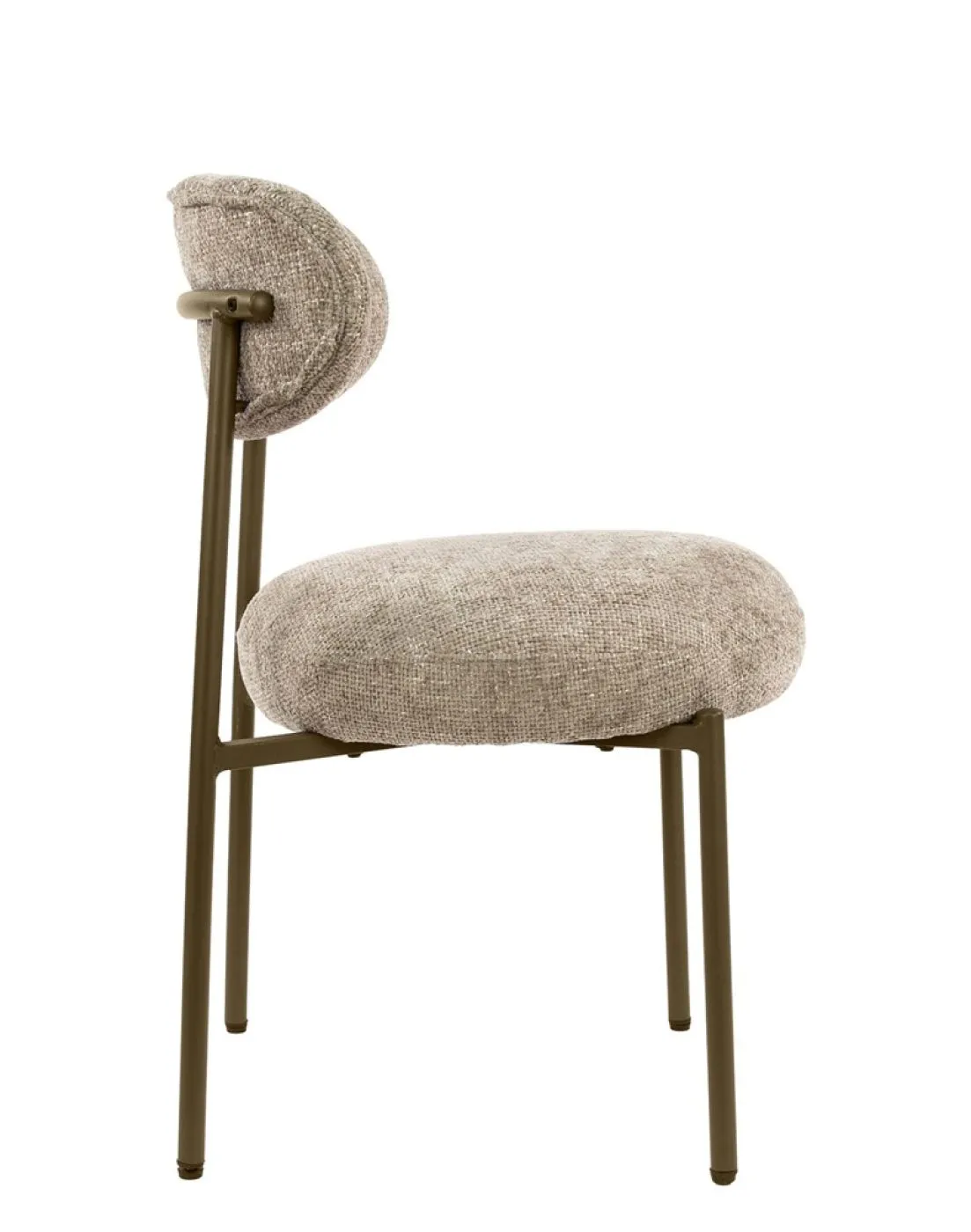 2er Set Stuhl Elysia | Cargo Stoff / Strukturgewebe | sand-braun