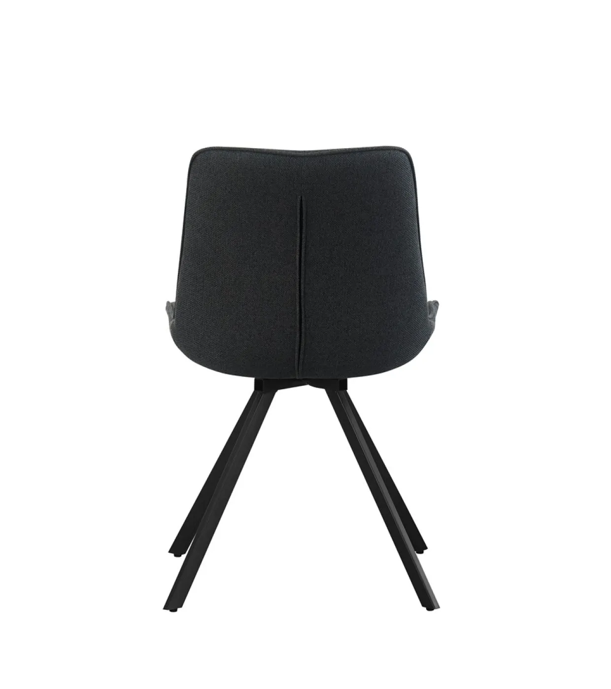 2er Set Stuhl Emilia | Webstoff | drehbar | Anthrazit