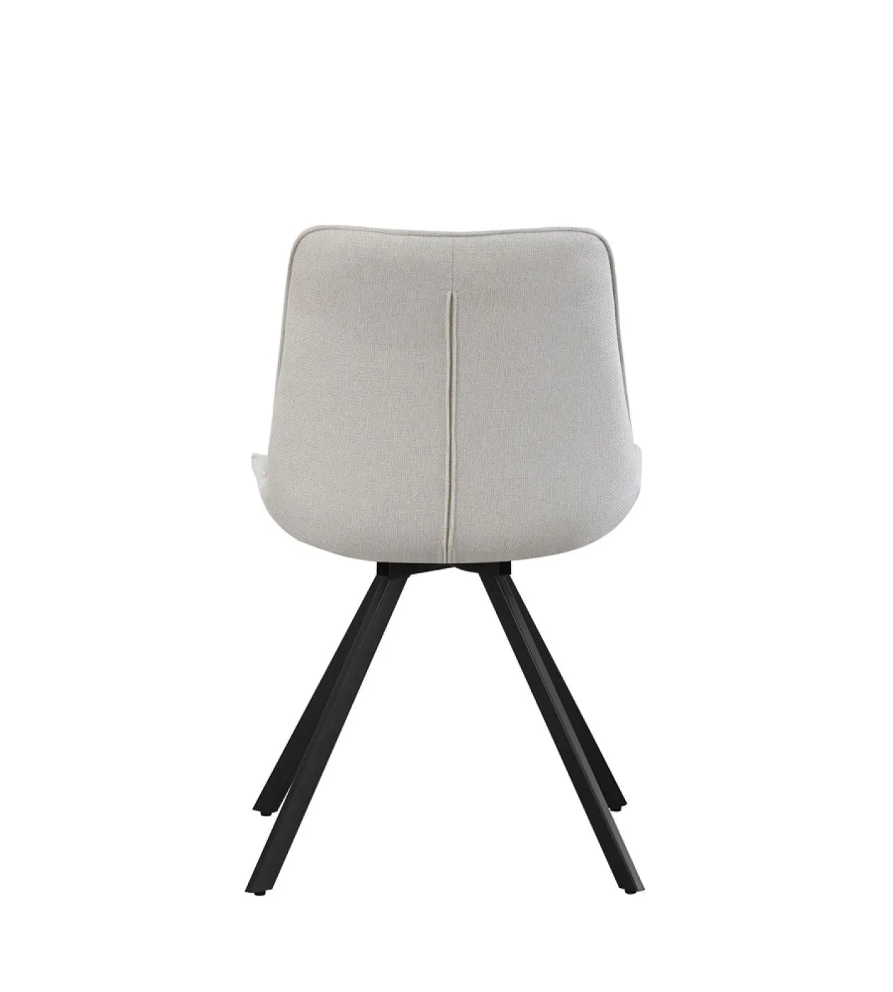 2er Set Stuhl Emilia | Webstoff | drehbar | creme