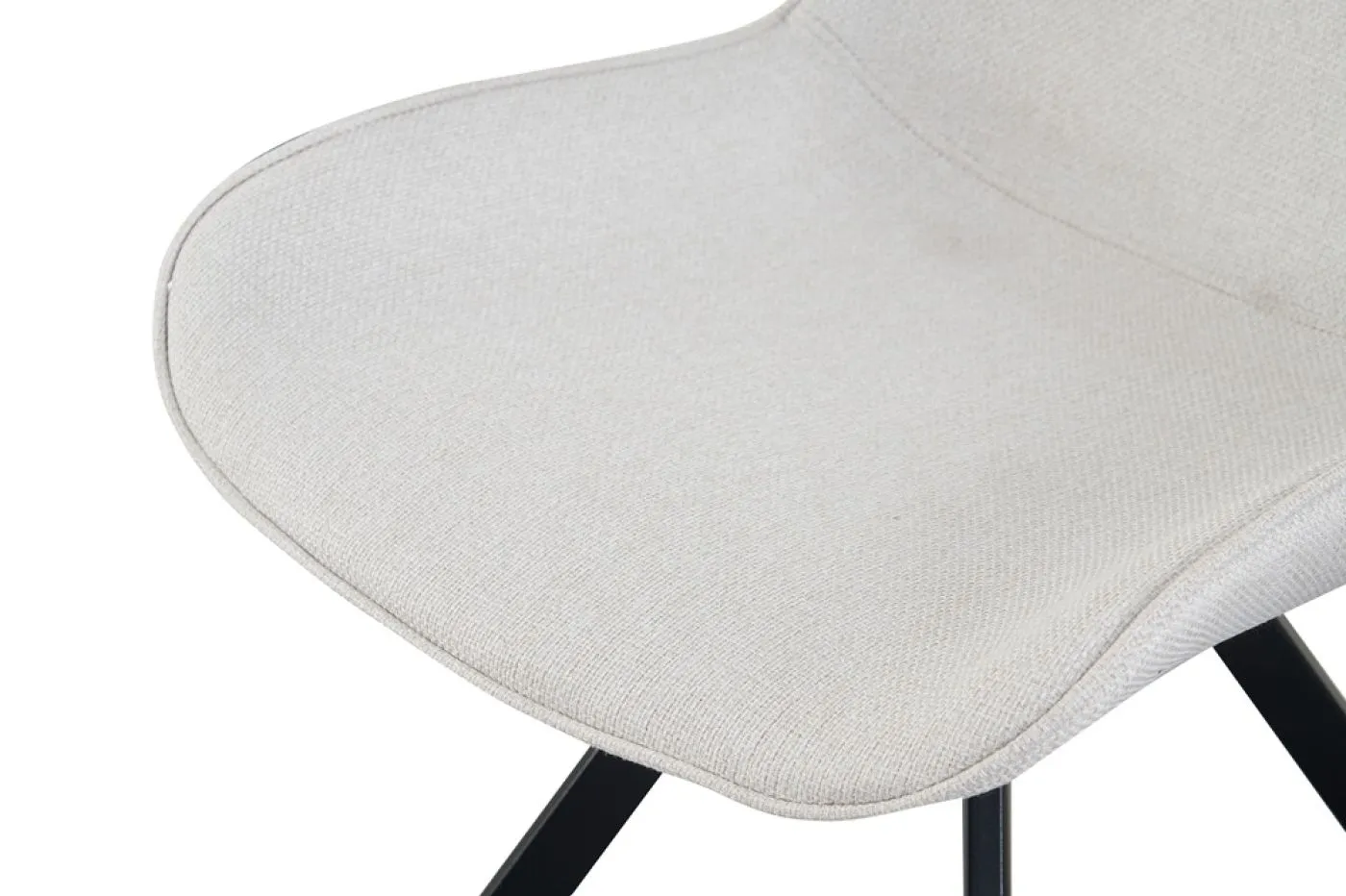 2er Set Stuhl Emilia | Webstoff | drehbar | creme