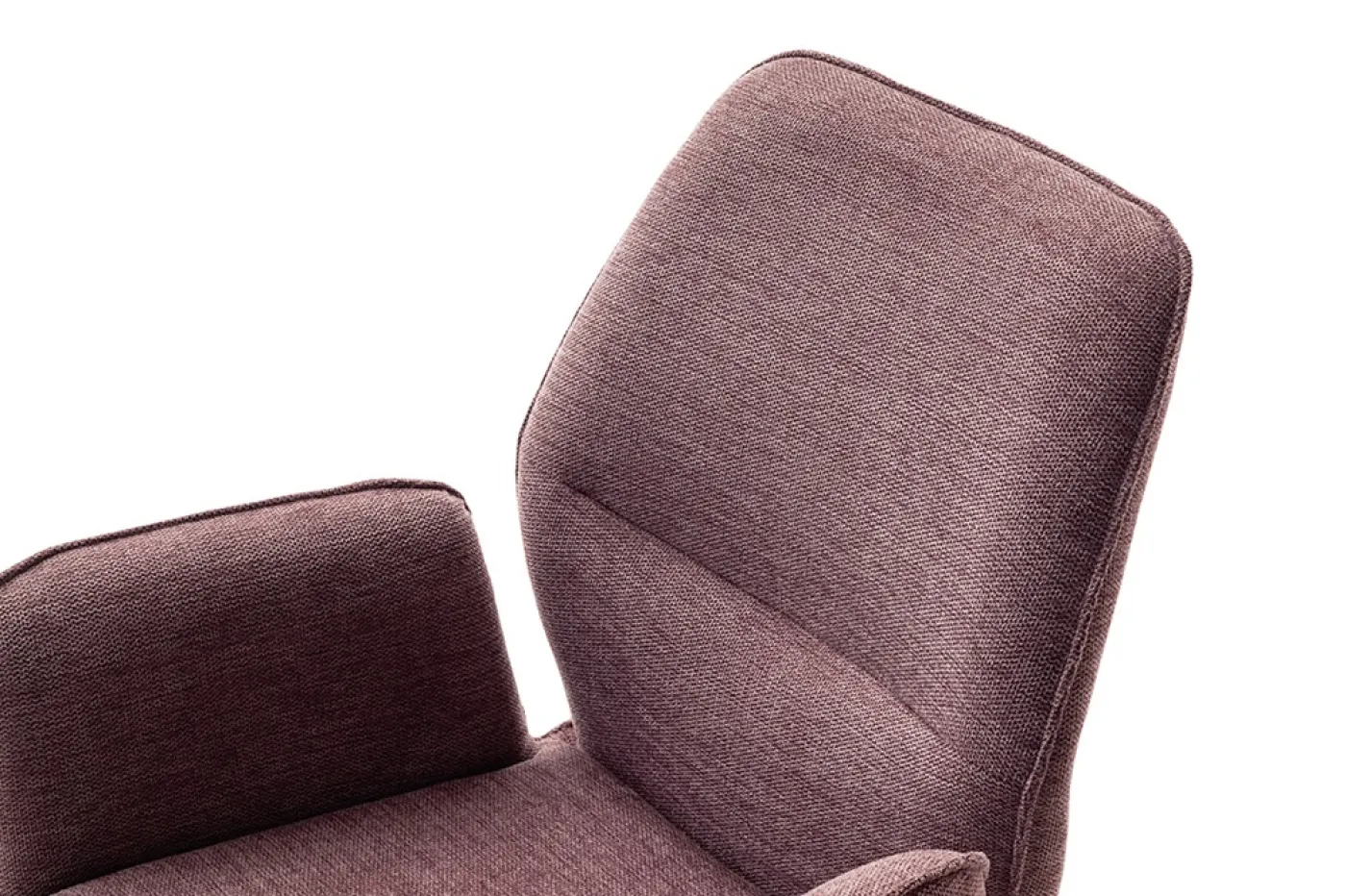 2er Set Stuhl Greyton mit Armlehnen | Edelstahl | drehbar | himbeer / rot