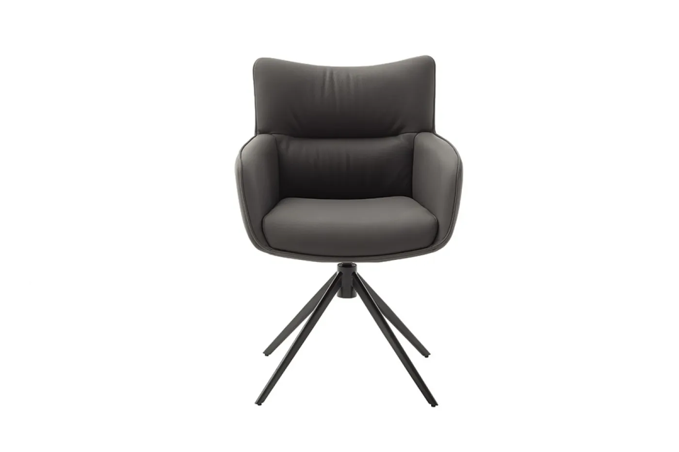 2er Set Stuhl Limone 2 mit Armlehnen | drehbar | anthrazit