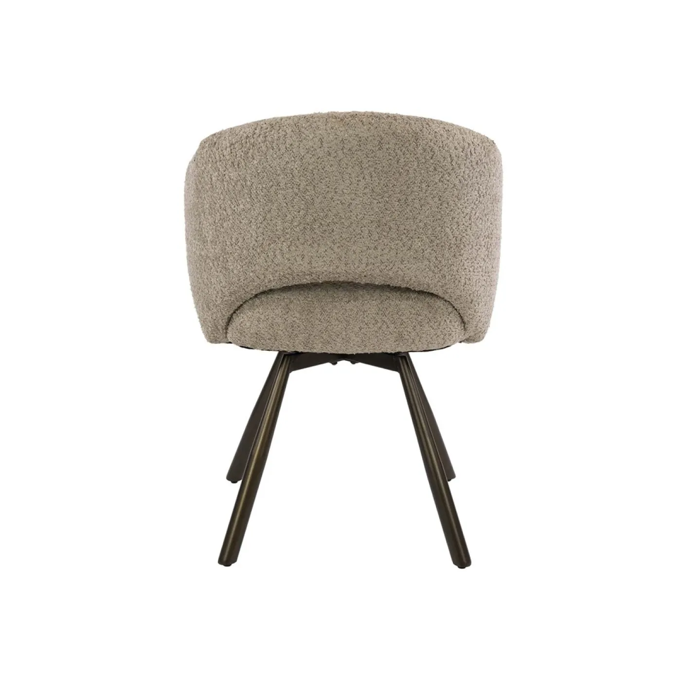 2er Set Stuhl Liva | Bouclé | drehbar | sand-braun