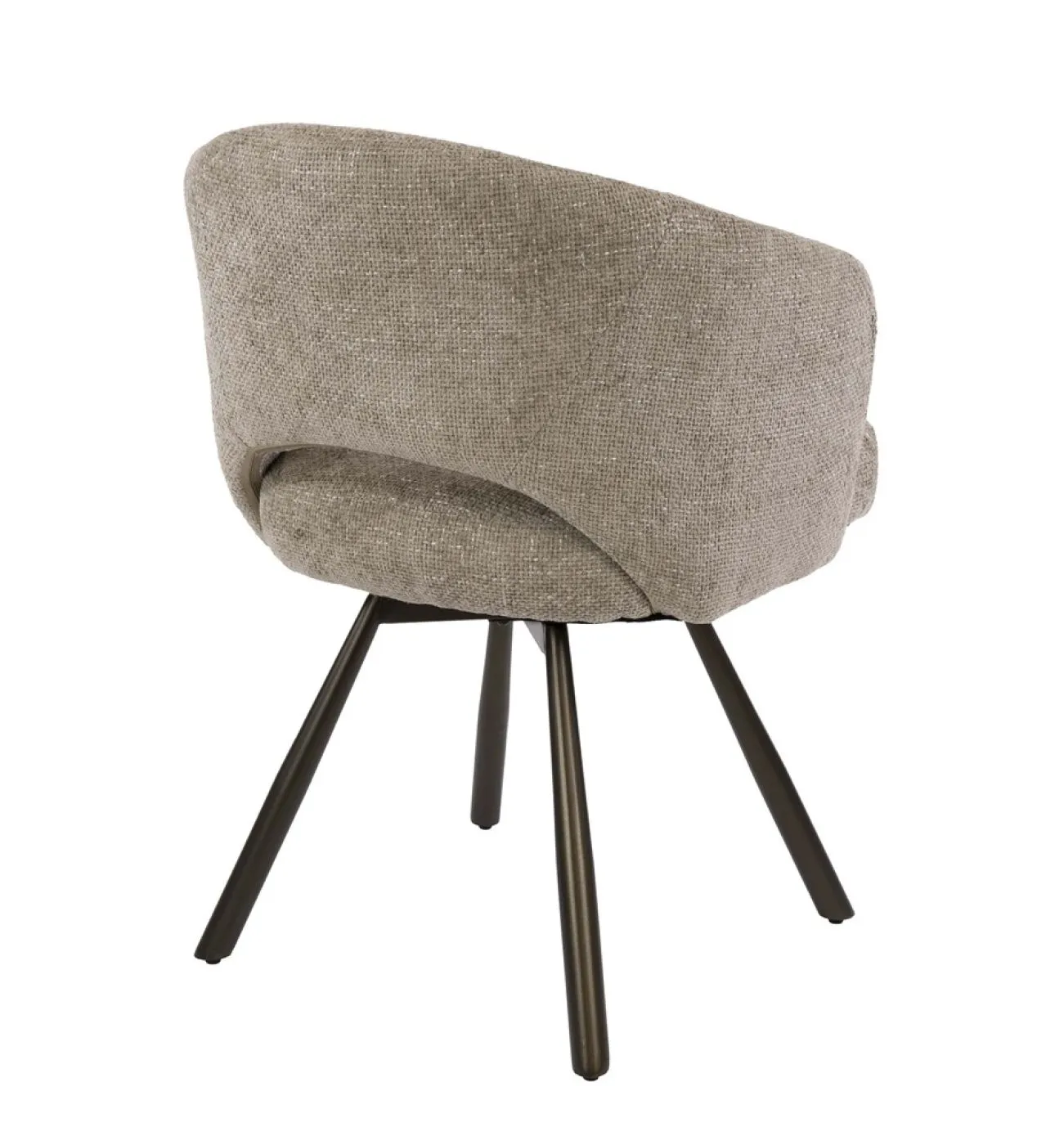 2er Set Stuhl Liva | Cargo | drehbar | sand-braun