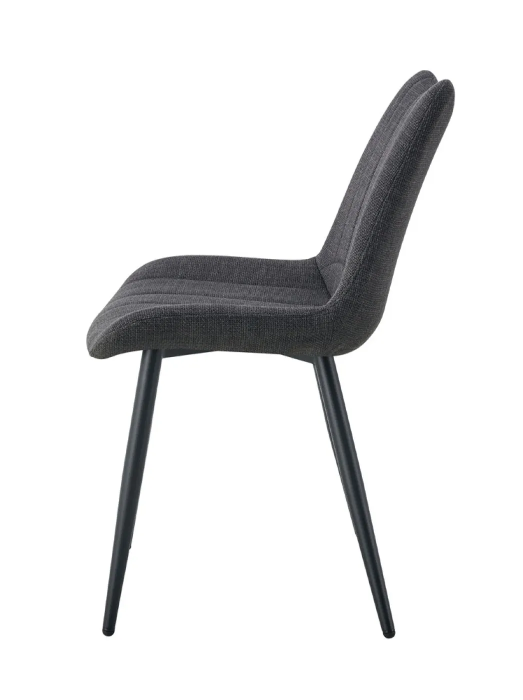 2er Set Stuhl Lotta | Webstoff | Anthrazit