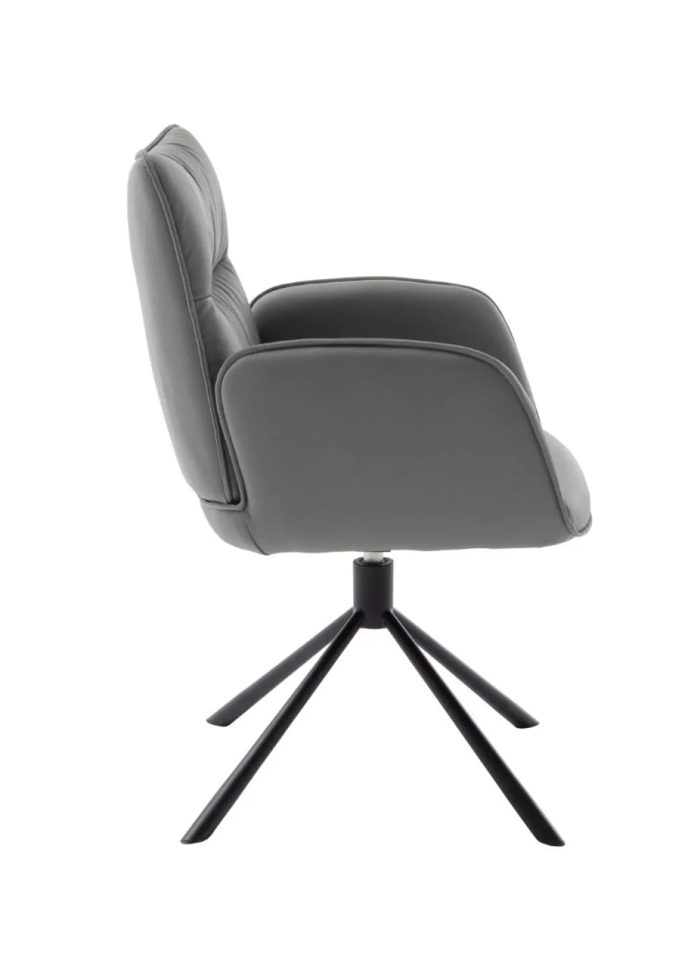 2er Set Stuhl Marin | mit Armlehnen | drehbar | anthrazit