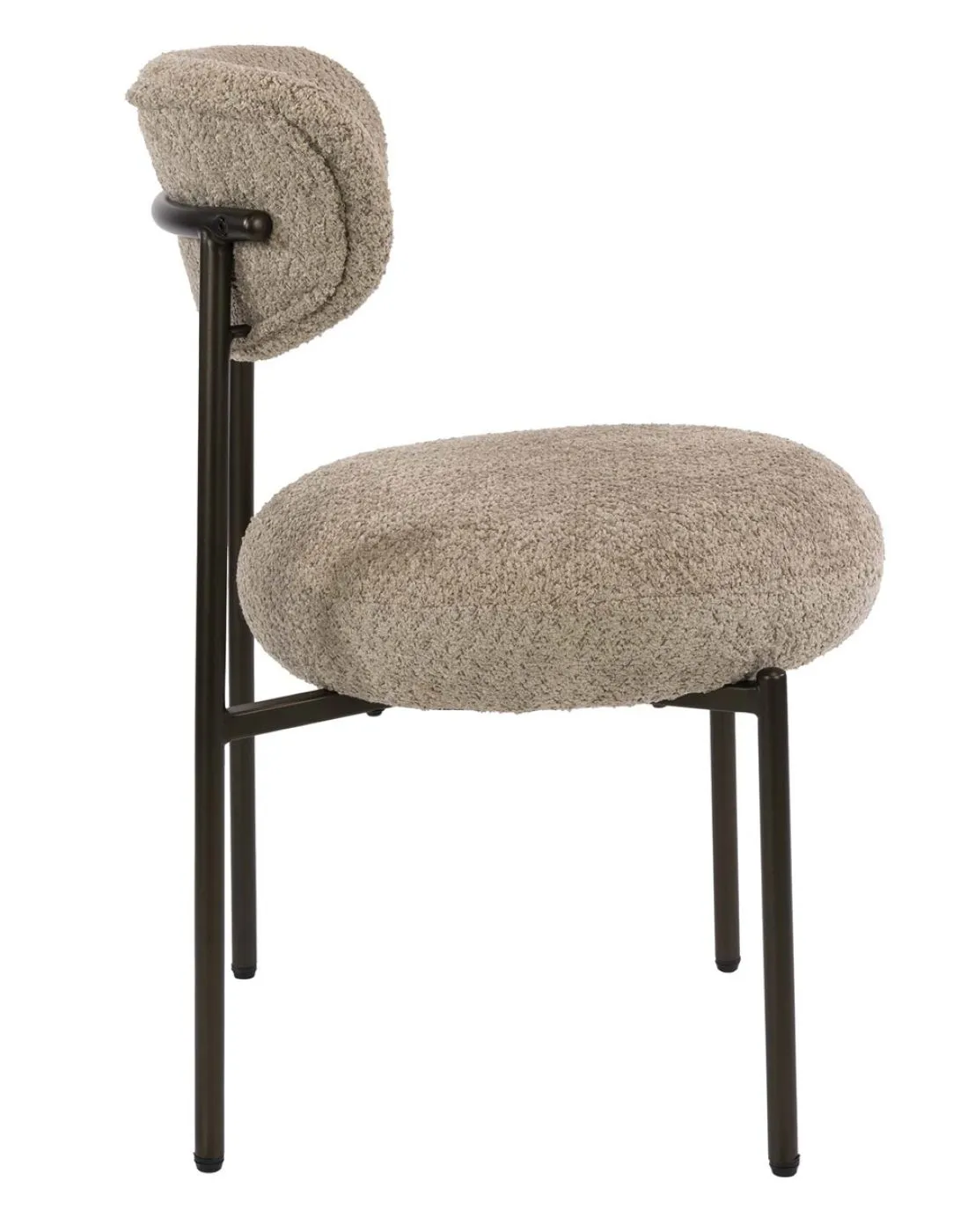 2er Set Stuhl Nest | Boucle | sand-braun