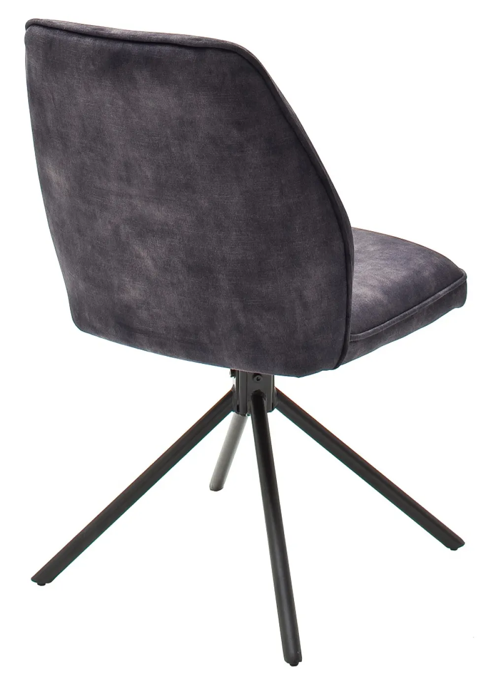 2er Set Stuhl Ottawa | Vintage Velours-Optik | anthrazit