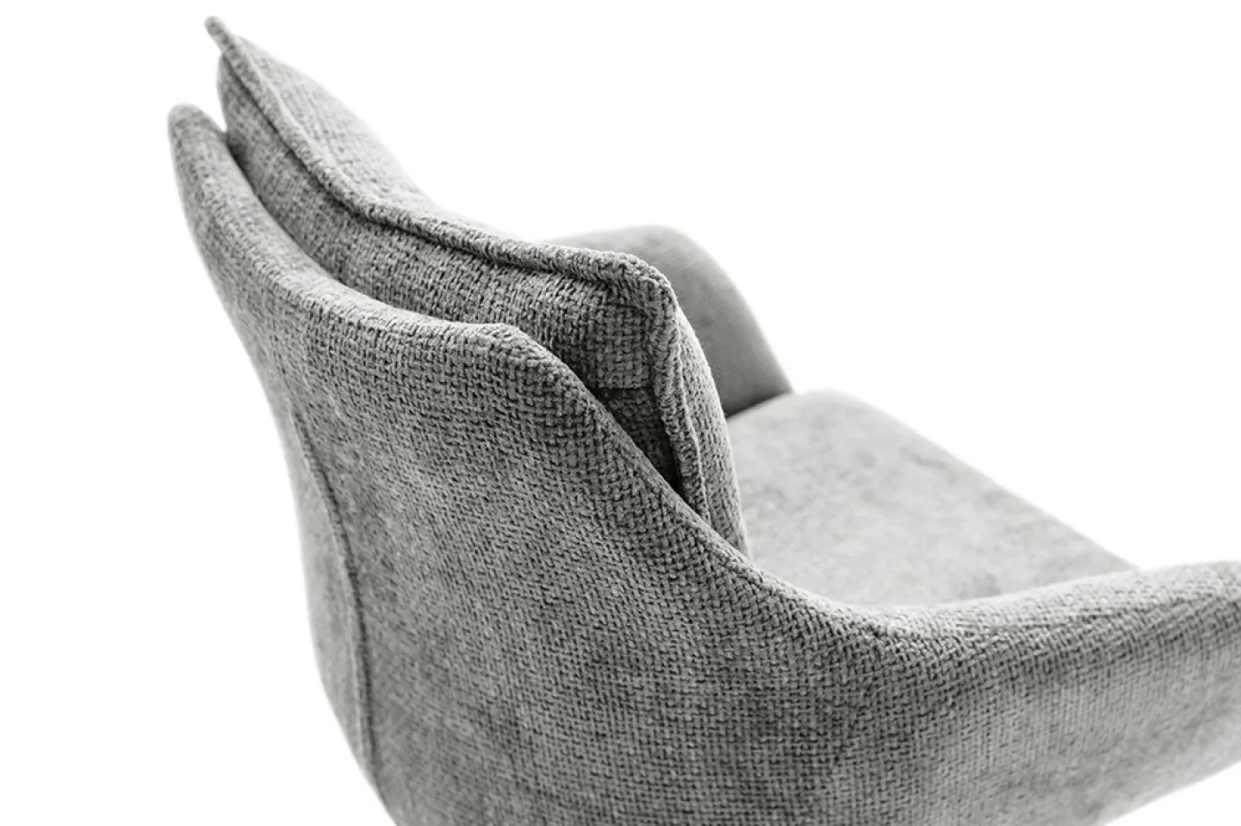 2er Set Stuhl Parker mit Armlehnen | drehbar | anthrazit / grau