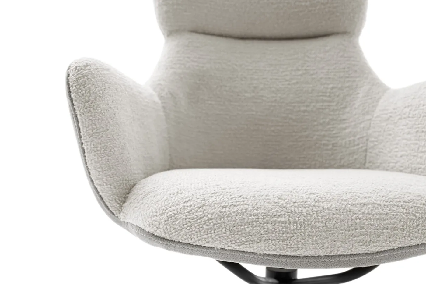 2er Set Stuhl Pelion mit Armlehnen | drehbar | grau / lichtgrau