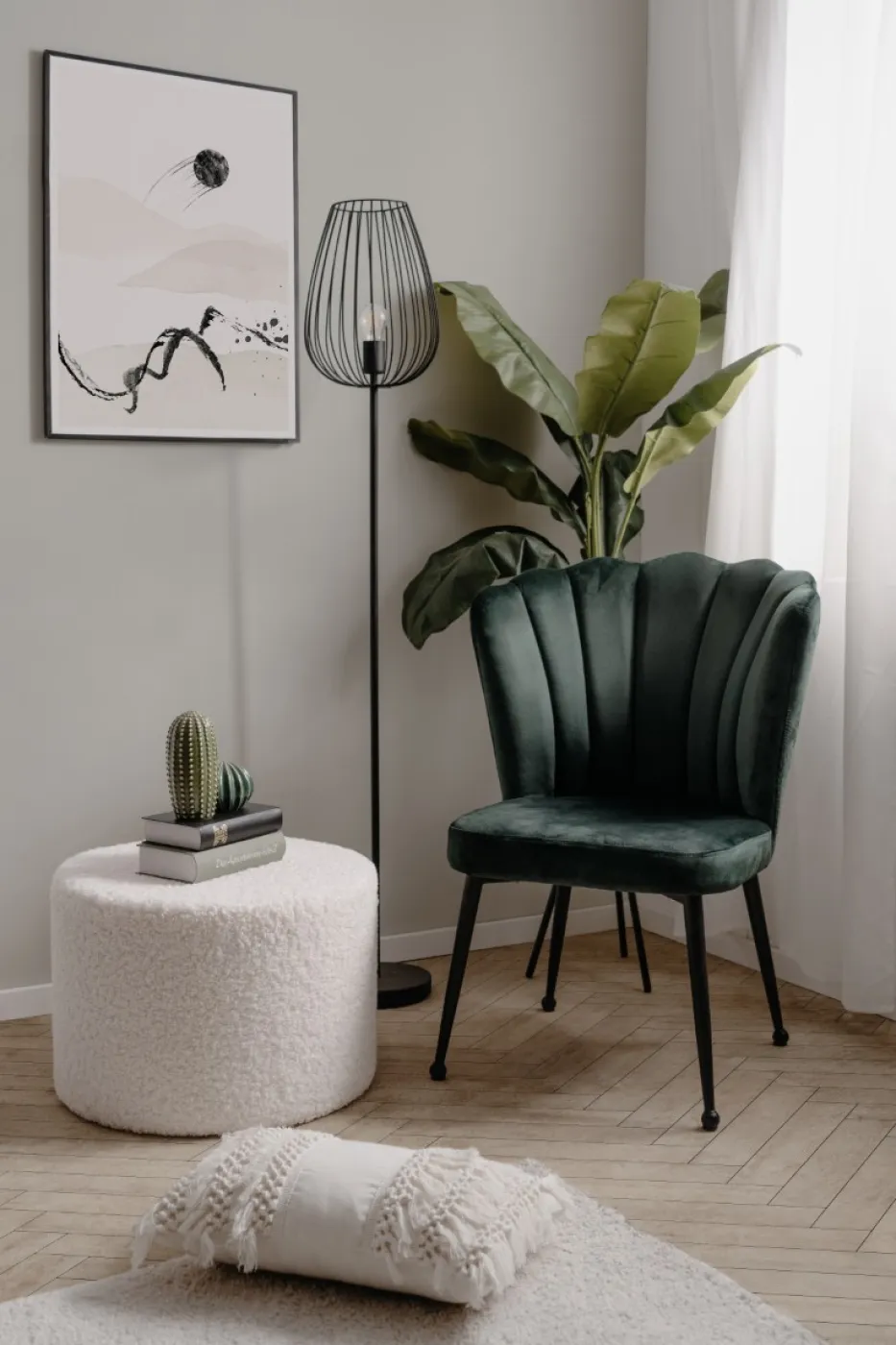 2er Set Stuhl Quinn | dunkelgrün / schwarz