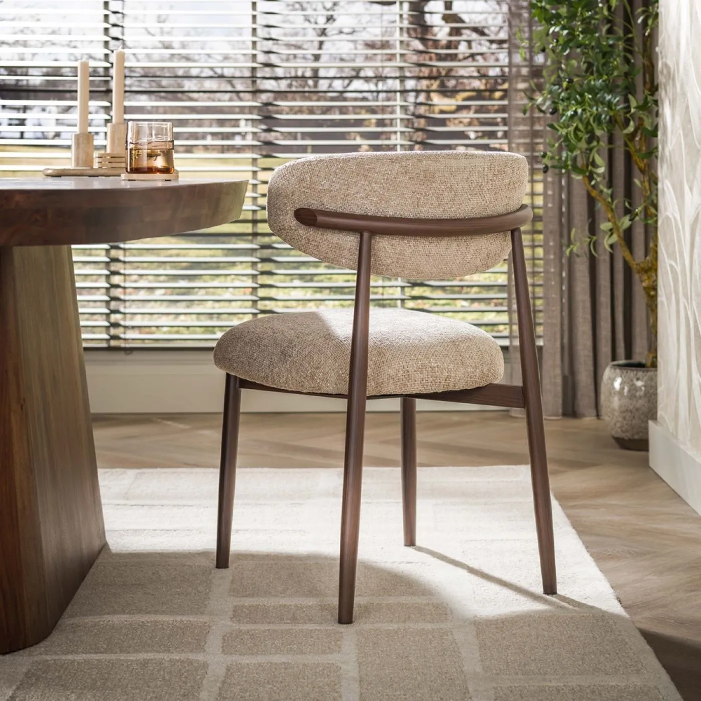 2er Set Stuhl Savena | Cargo Stoff / Strukturgewebe | sand