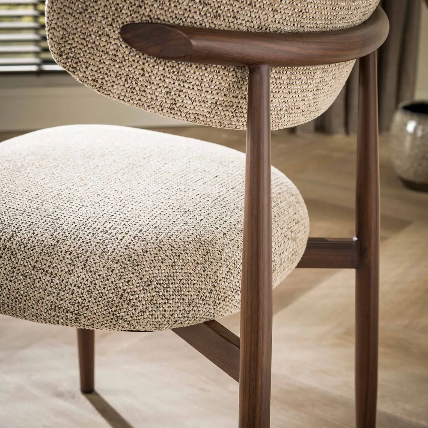 2er Set Stuhl Savena | Nubo Stoff / Strukturgewebe | sand