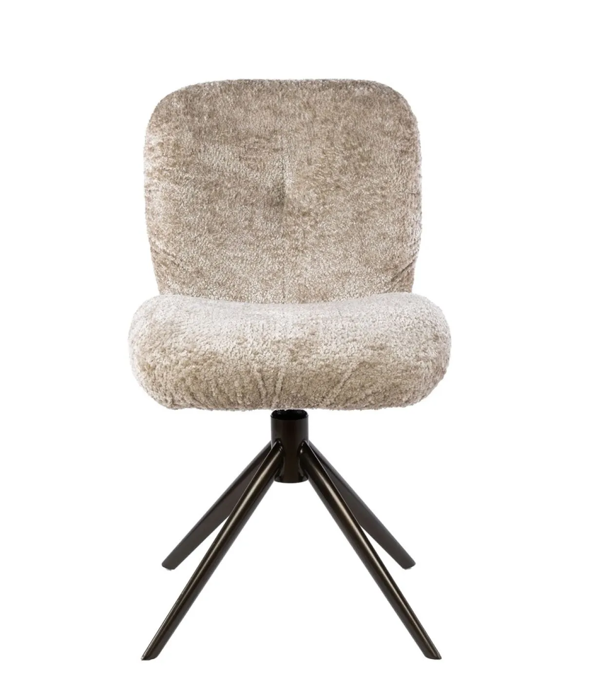 2er Set Stuhl Thoia | drehbar | Alura Stoff / Webstoff | sand-braun
