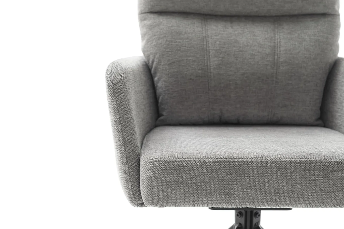 2er Set Stuhl Utica mit Armlehnen | drehbar | grau