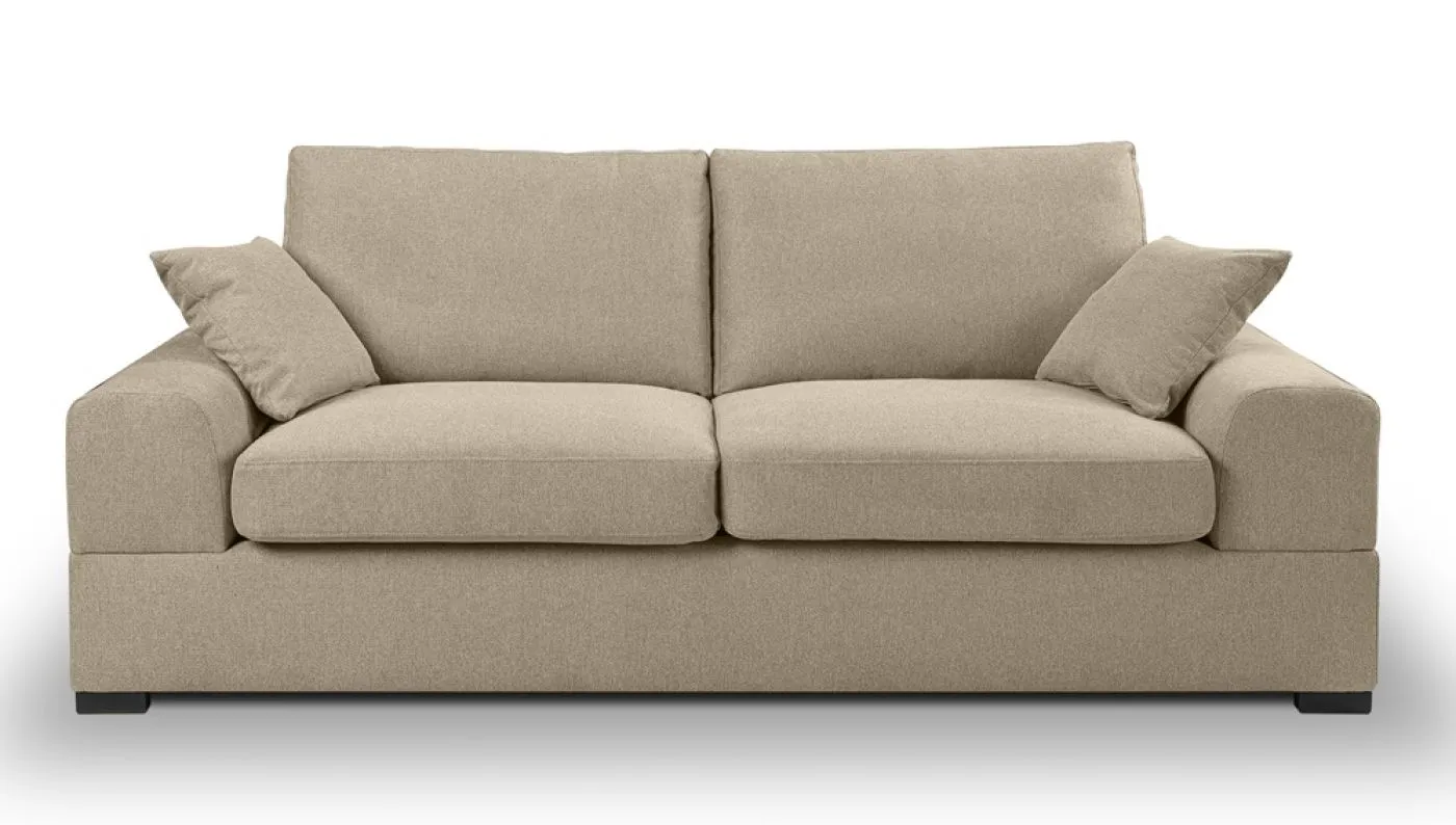 3-Sitzer Polstersofa Veda | 221cm | Strukturstoff | beige