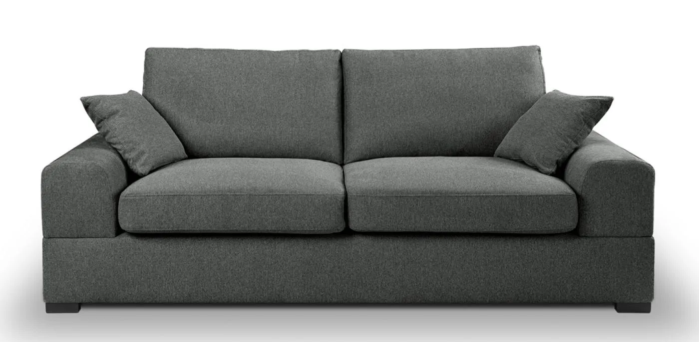 3-Sitzer Polstersofa Veda | 221cm | Strukturstoff | grau