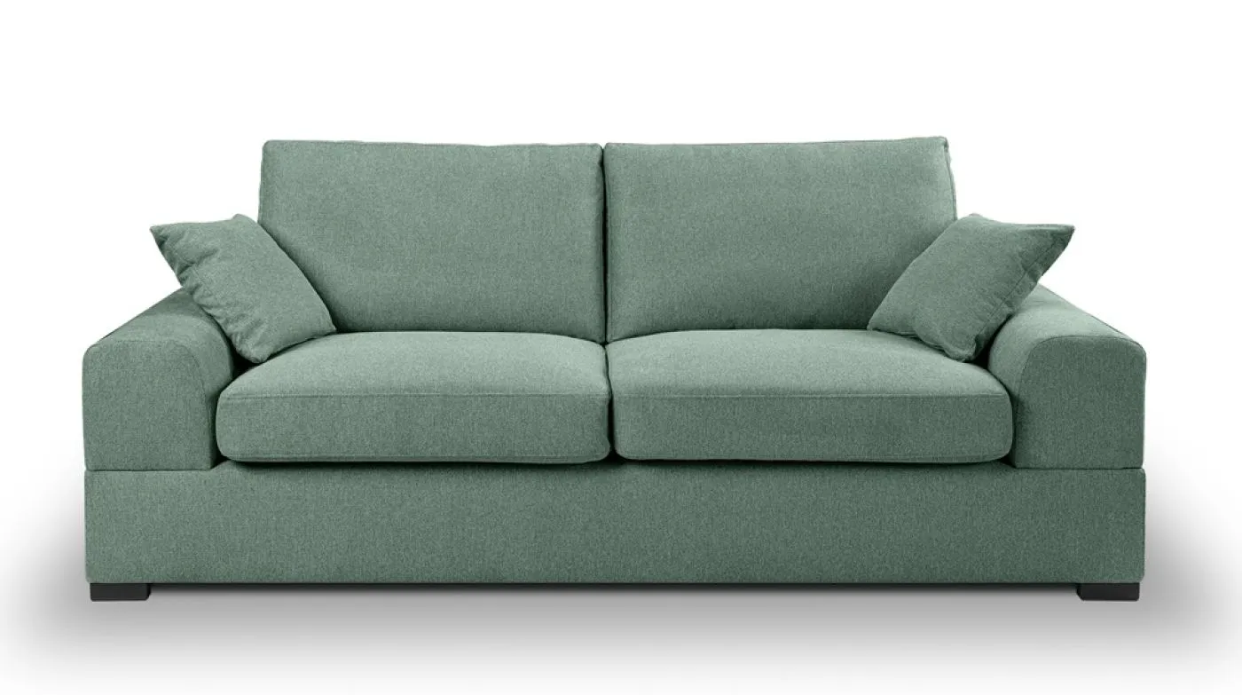 3-Sitzer Polstersofa Veda | 221cm | Strukturstoff | petrol