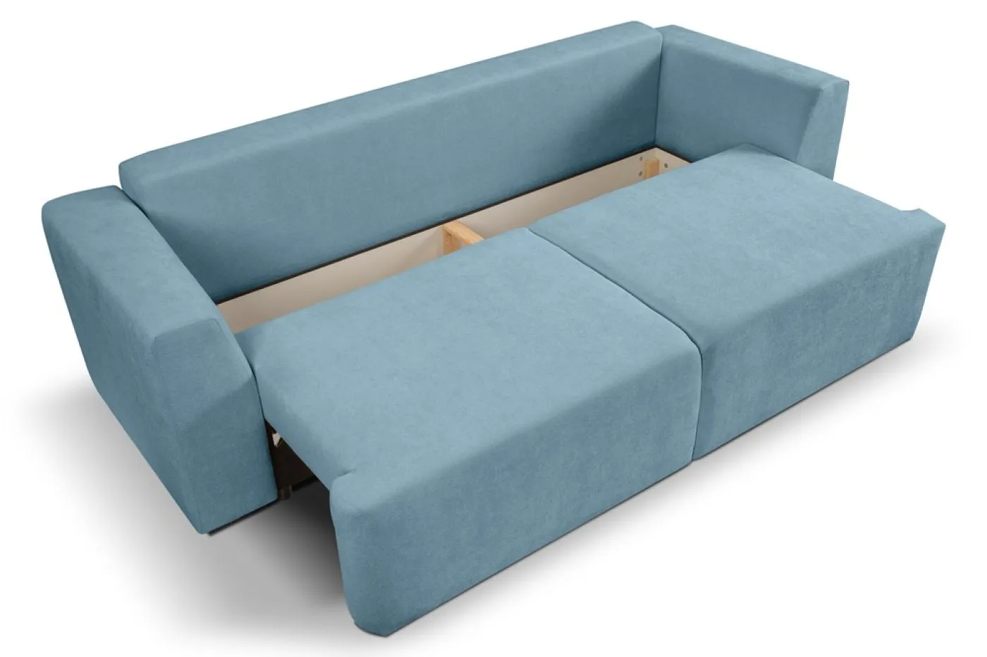 3-Sitzer Schlafsofa Point | 250cm | Webstoff | hellblau