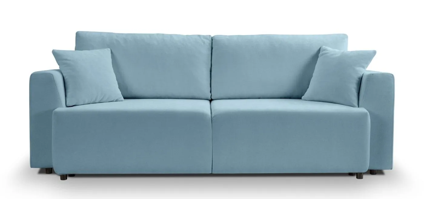 3-Sitzer Schlafsofa Point | 250cm | Webstoff | hellblau