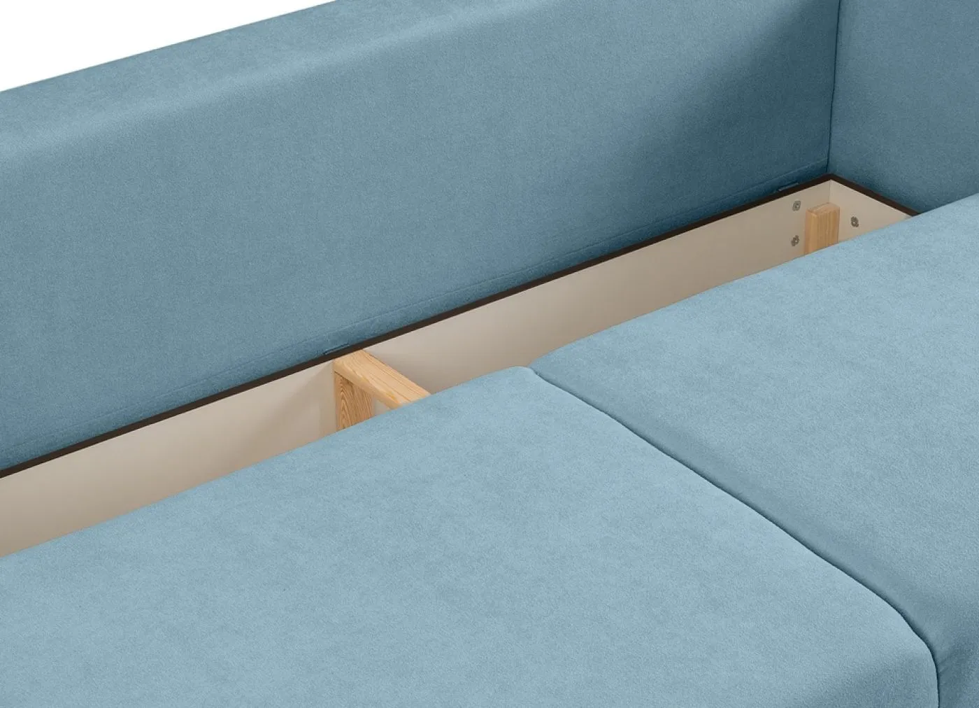 3-Sitzer Schlafsofa Point | 250cm | Webstoff | hellblau
