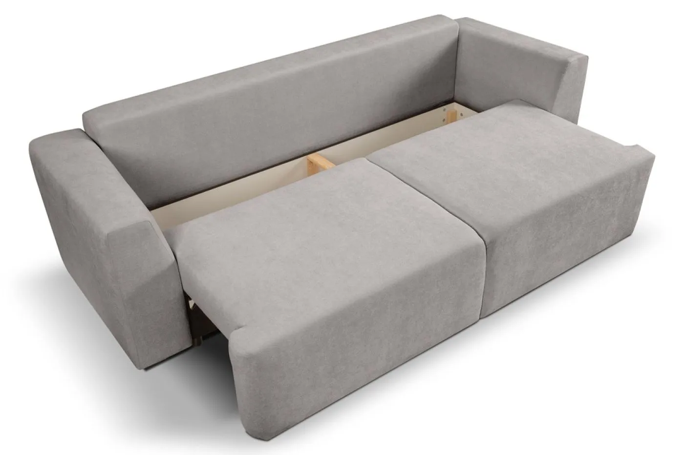 3-Sitzer Schlafsofa Point | 250cm | Webstoff | hellgrau