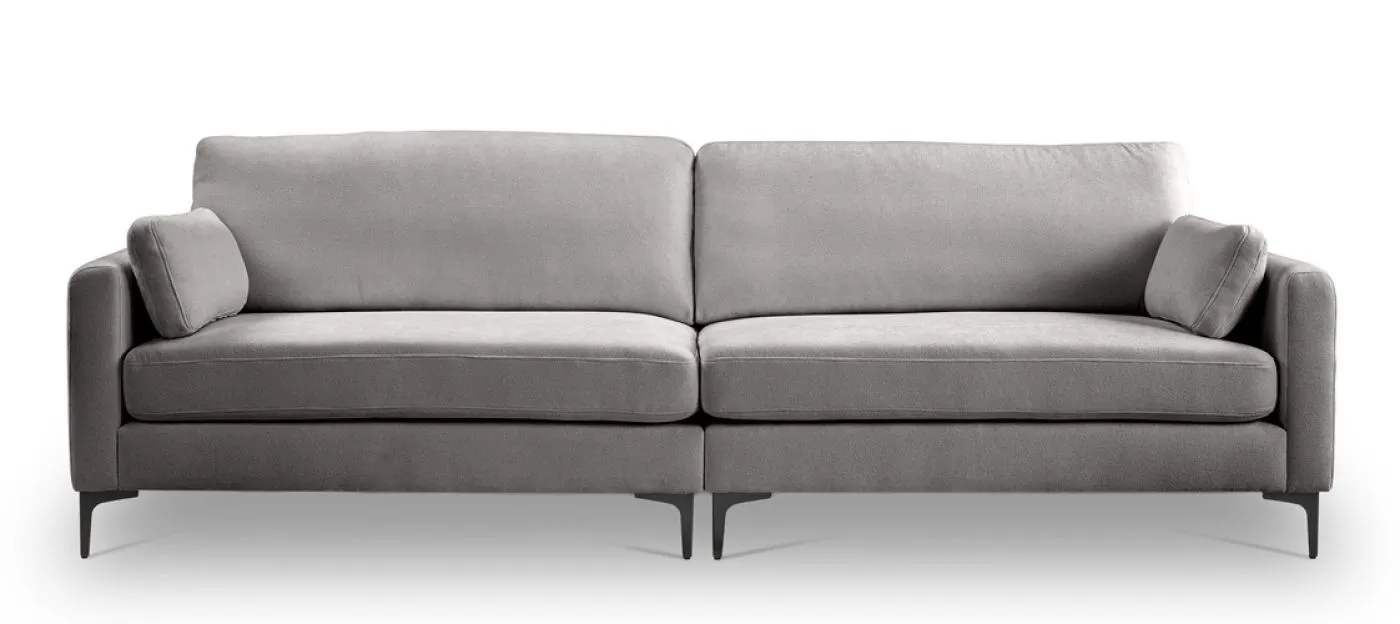 4-Sitzer Polstersofa Venti | 286cm | Webstoff | hellgrau